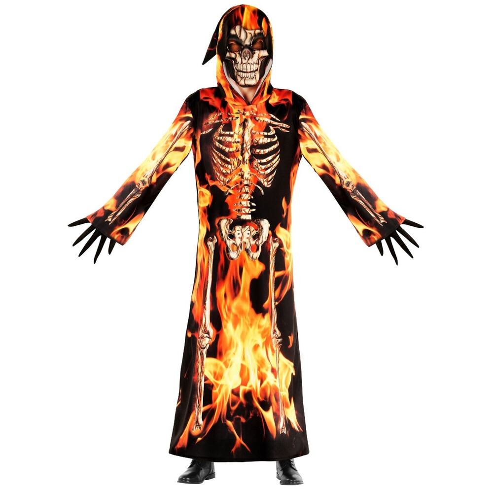 New in package Kids Fire Grim Reaper Costume morph costumes child size Large